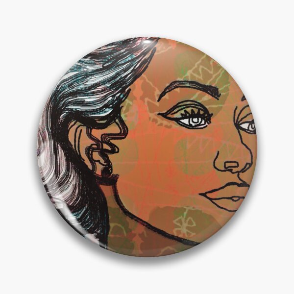 Artikelvorschau, Beatnik Batik Girl – Klassisches Porträt (Serie 3) entworfen und verkauft von amoribella-blue.