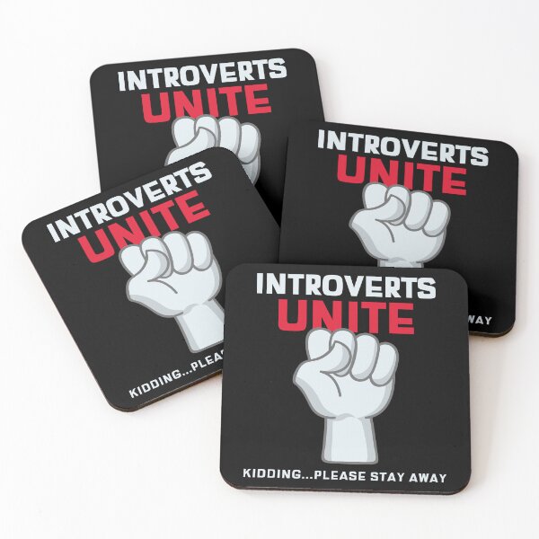 Item preview, Introverts Unite Kidding Please Stay Away designed and sold by MikesPoD.