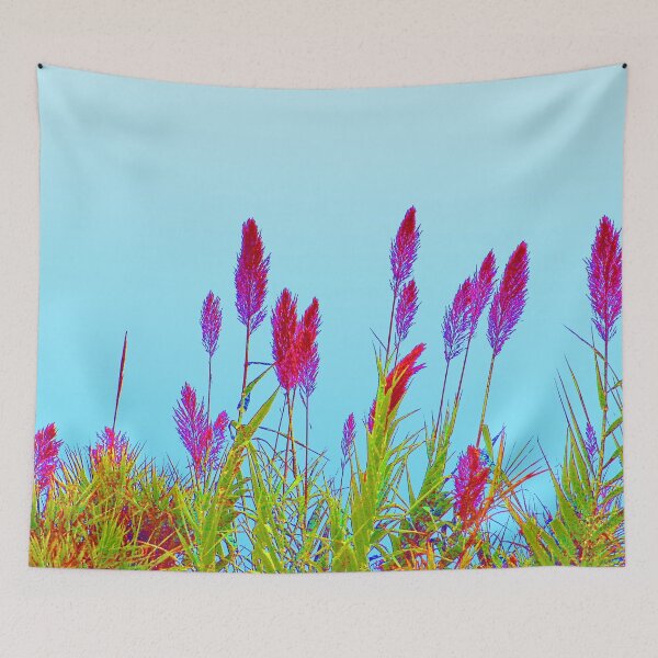Item preview, Flowering Pampas Grass Colorful Plumes designed and sold by Anna Lemos.