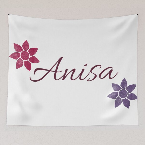 Item preview, Anisa Floral Name Calligraphy Design designed and sold by Cora Gregory.