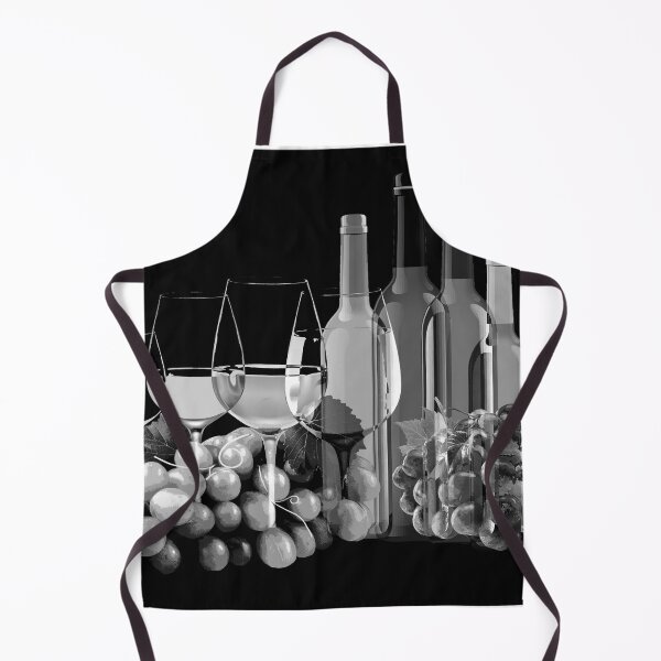 Item preview, Black and White Grapes, Wine Glasses, and Bottles designed and sold by Randall Nyhof.