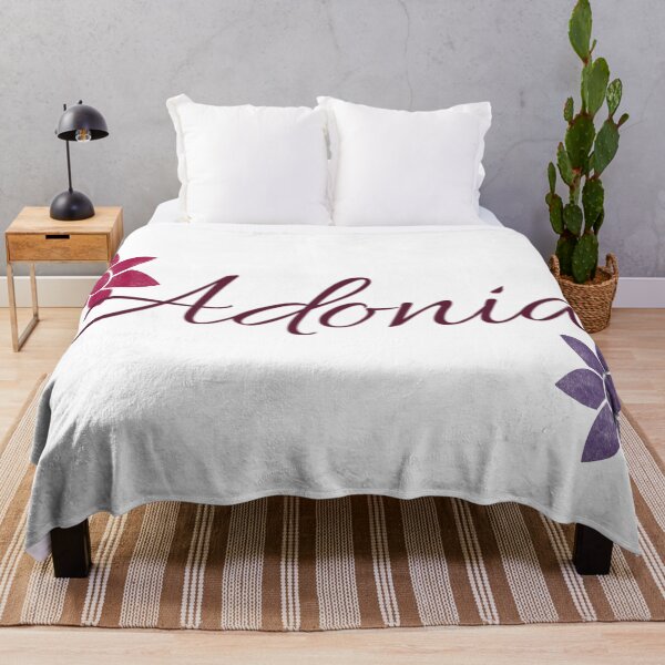 Item preview, Adonia Floral Name Calligraphy Design designed and sold by Cora Gregory.