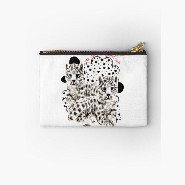Item preview, snow leopard cub, cute snow leopard, funny black and white baby leopard designed and sold by Nicedeco.