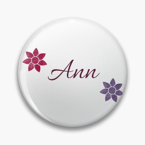 Item preview, Ann Floral Name Calligraphy Design designed and sold by Cora Gregory.
