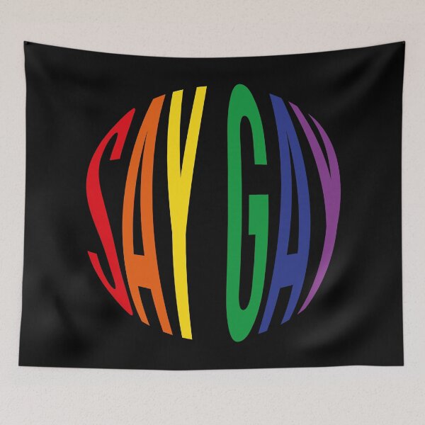 Item preview, Say Gay (Rainbow Circle) designed and sold by Texterns.