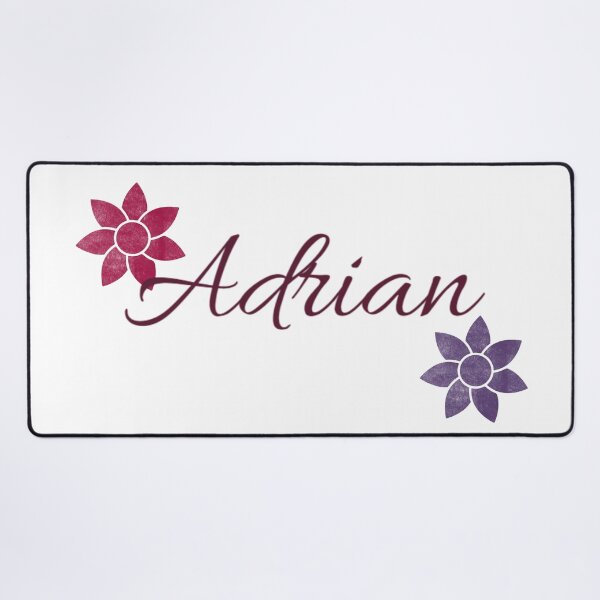 Item preview, Adrian Floral Name Calligraphy Design designed and sold by Cora Gregory.