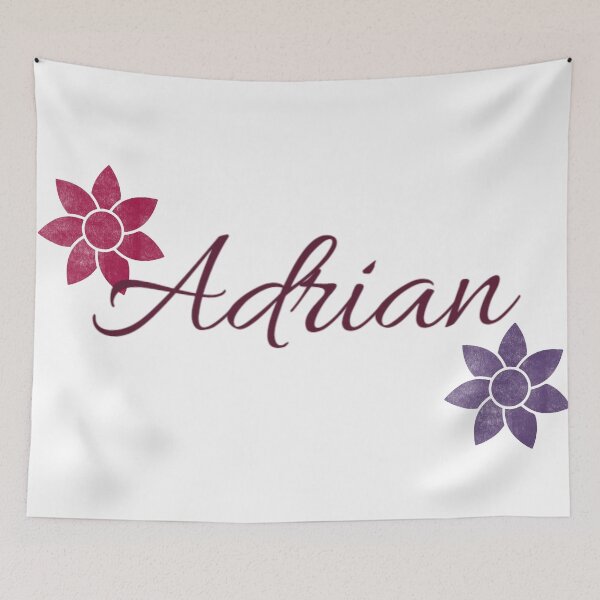 Item preview, Adrian Floral Name Calligraphy Design designed and sold by Cora Gregory.