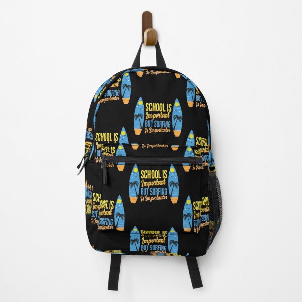 Item preview, Funny School Is Important But Surfing Is Importanter ,Funny Surfboard Birds Palm Surfer Great Design ,Perfect Surfing Lovers Present designed and sold by pedrored369.