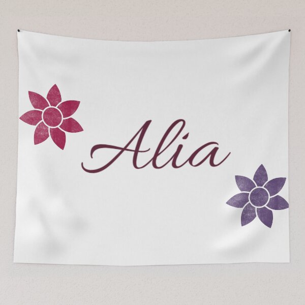 Item preview, Alia Floral Name Calligraphy Design designed and sold by Cora Gregory.