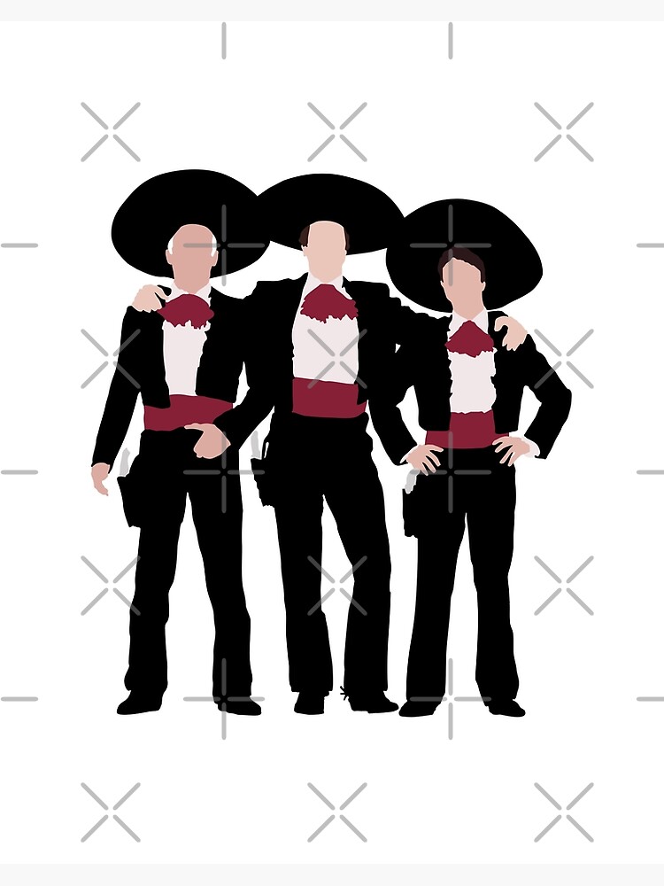 Three Amigos Art Board Print for Sale by American Artist