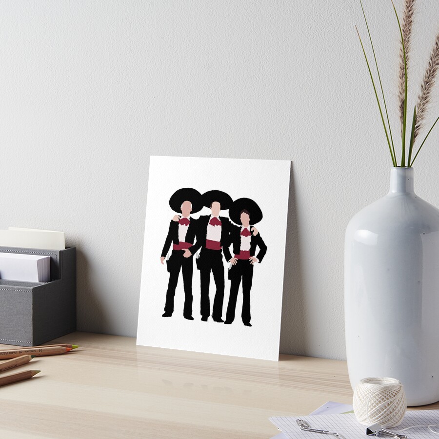 Three Amigos Art Board Print for Sale by American Artist