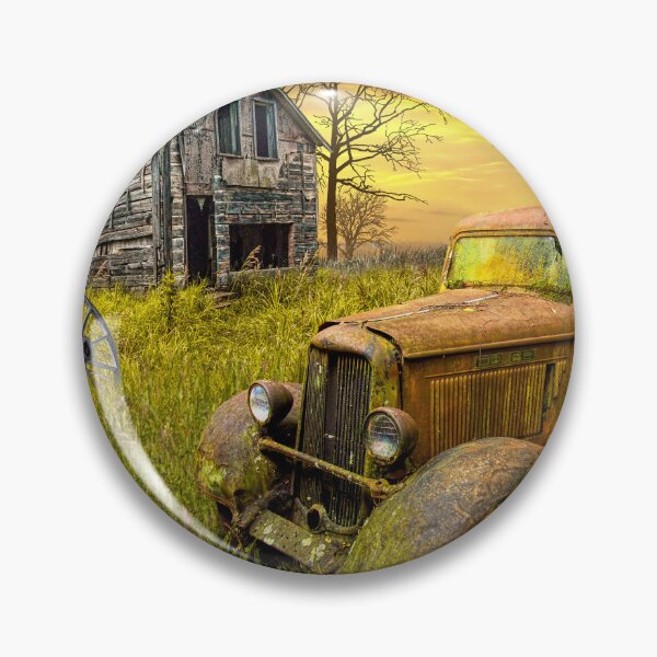 Item preview, Abandoned Pickup Truck and Farm House at Sunset designed and sold by Randall Nyhof.