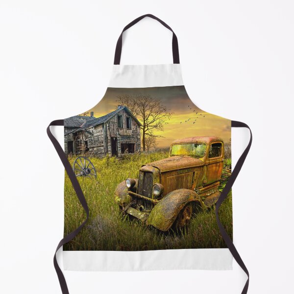 Item preview, Abandoned Pickup Truck and Farm House at Sunset designed and sold by Randall Nyhof.