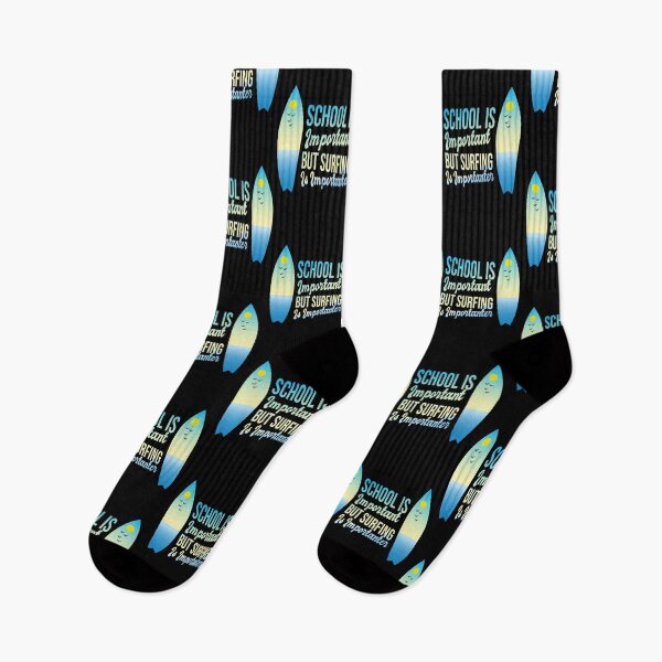 Item preview, Funny School Is Important But Surfing Is Importanter ,Funny Surfboard Surfer Creative Colors Gradient Great Design ,Perfect Quote Surfing Lovers Present designed and sold by pedrored369.