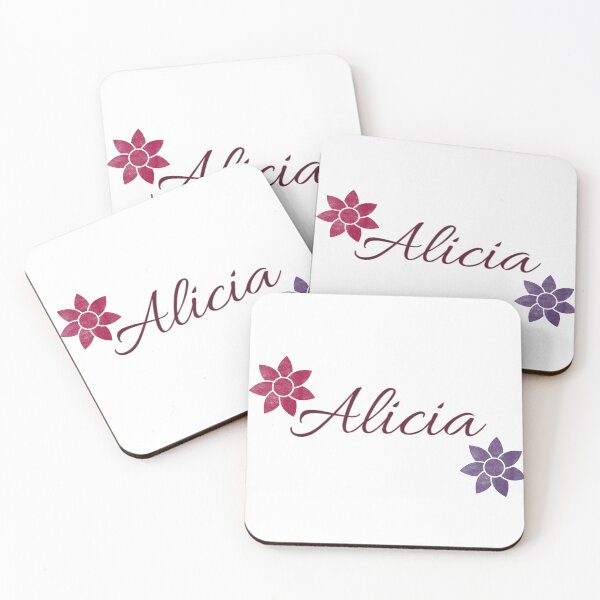 Item preview, Alicia Floral Name Calligraphy Design designed and sold by Cora Gregory.