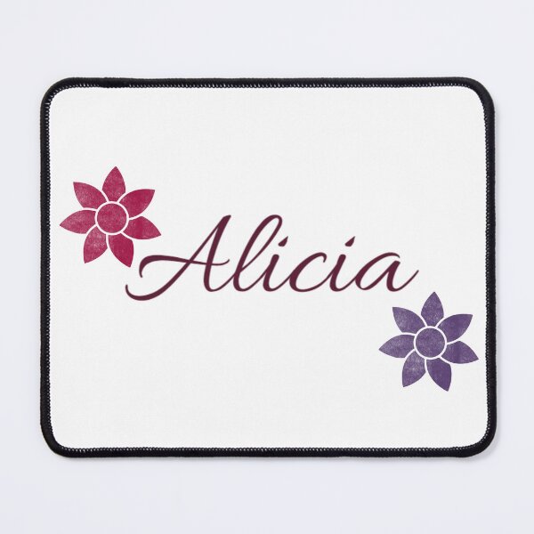 Item preview, Alicia Floral Name Calligraphy Design designed and sold by Cora Gregory.