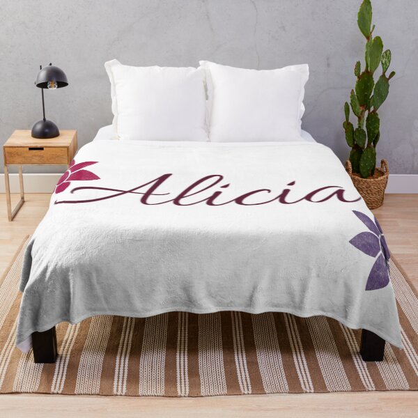 Item preview, Alicia Floral Name Calligraphy Design designed and sold by Cora Gregory.