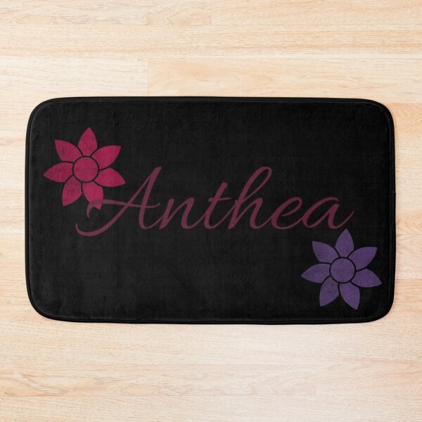 Item preview, Anthea Floral Name Calligraphy Design Black Version designed and sold by Cora Gregory.
