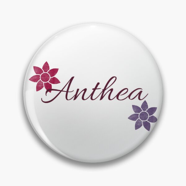 Item preview, Anthea Floral Name Calligraphy Design designed and sold by Cora Gregory.