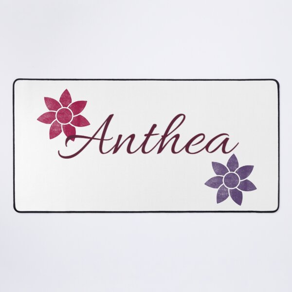 Item preview, Anthea Floral Name Calligraphy Design designed and sold by Cora Gregory.