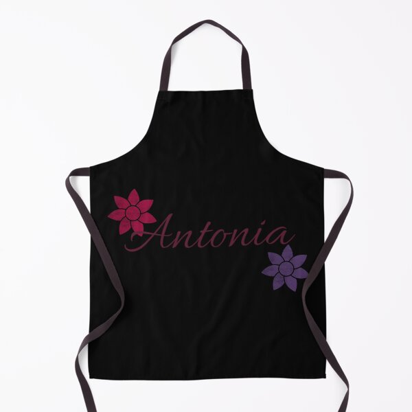 Item preview, Antonia Floral Name Calligraphy Design Black Version designed and sold by Cora Gregory.