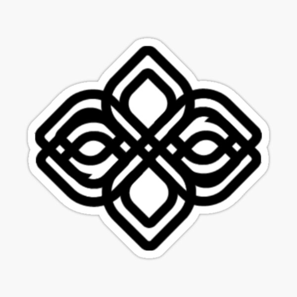 "Black Dance Eye Mask Art Black And White" Sticker by DressingRooms