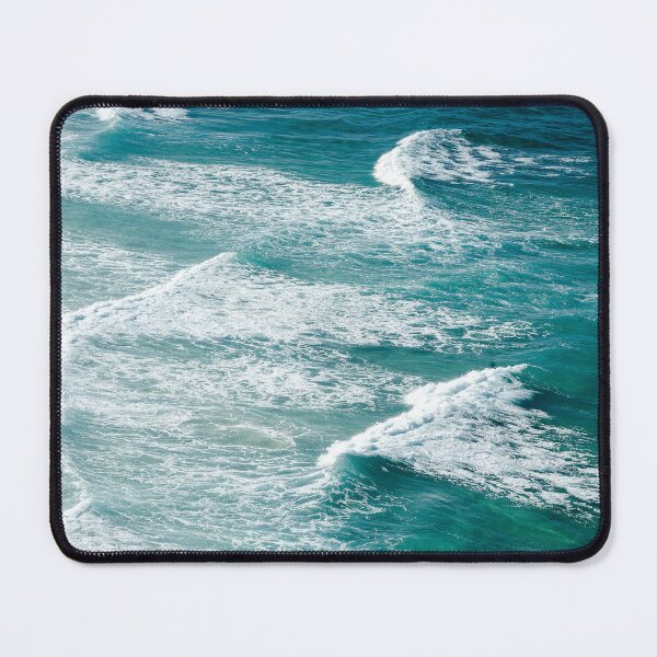 Item preview, Aquamarine-Hues Ocean Waves With Foamy, Bubbly Surf designed and sold by DEC02.