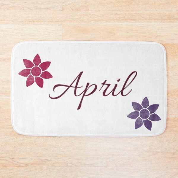 Item preview, April Floral Name Calligraphy Design designed and sold by Cora Gregory.