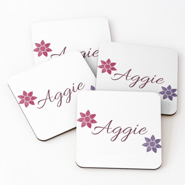 Artikelvorschau, Aggie Floral Name Kalligraphie Design entworfen und verkauft von Cora Gregory.
