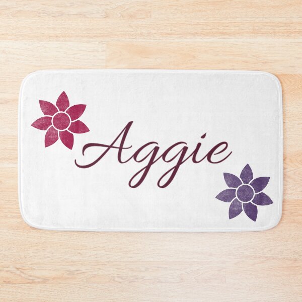 Item preview, Aggie Floral Name Calligraphy Design designed and sold by Cora Gregory.