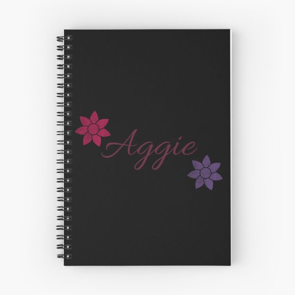 Item preview, Diseño de caligrafía con nombre floral de Aggie Versión en negro designed and sold by Cora Gregory.