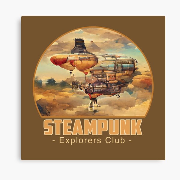 Aperçu de l'œuvre Club des explorateurs - Steampunk créée et vendue par CattlettArt.