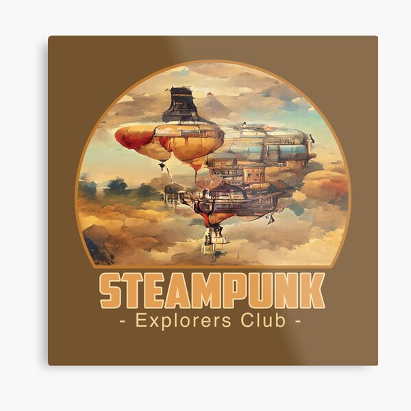 Aperçu de l'œuvre Club des explorateurs - Steampunk créée et vendue par CattlettArt.