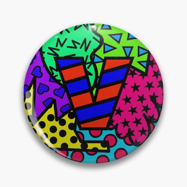 Item preview, Alphabet Series - Letter V - Bright and Bold Initial Letters designed and sold by Jocelyn Sperduto Art.