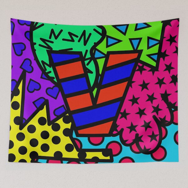 Item preview, Alphabet Series - Letter V - Bright and Bold Initial Letters designed and sold by Jocelyn Sperduto Art.