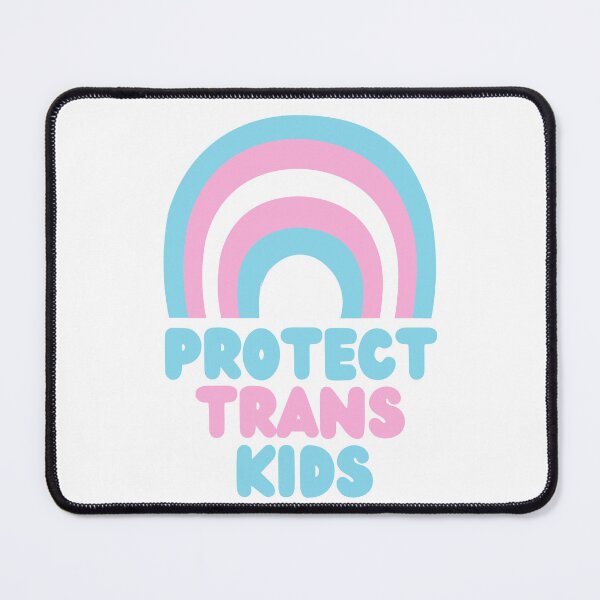 Item preview, PROTECT TRANS KIDS WITH TRANS FLAG COLORS ON RAINBOW designed and sold by appareltolove.