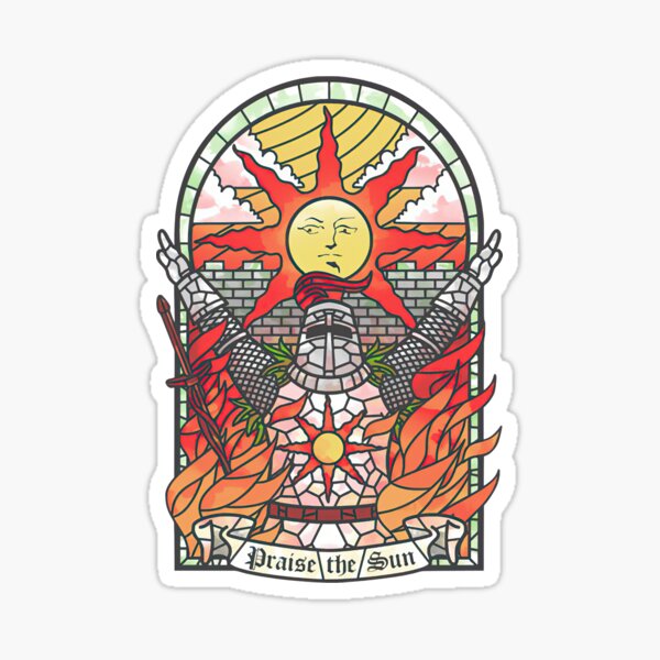 Dark Soul Praise The Sun Sticker