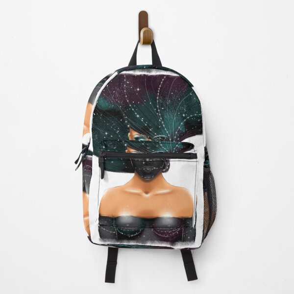 Item preview, Beautiful cosmos girl on a black background Poster  designed and sold by andrewroche.