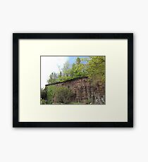 Harsimus Branch Embankment, Abandoned Pennsylvania Railroad Embankment, Jersey City, New Jersey Framed Print