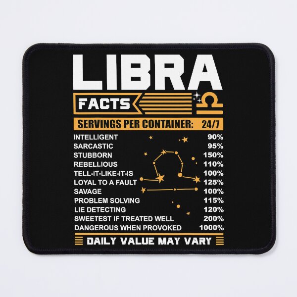Item preview, Libra Birthday Gifts - Libra Facts Funny designed and sold by vincentalan.