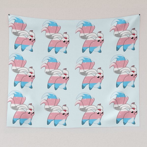 Item preview, FFXIV Carbuncle - Trans Pride Version designed and sold by Jaffa-Emporium.