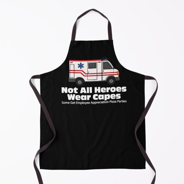 Item preview, EMS EMT Paramedic Not All Heroes Wear Capes Funny Pizza Party Shirt designed and sold by JessieJune.