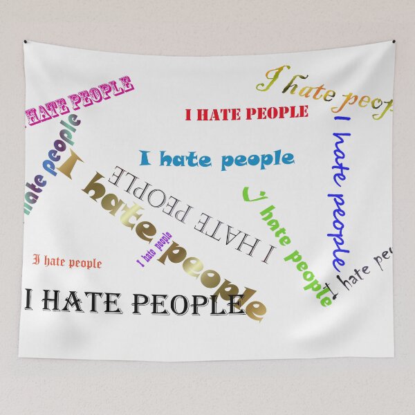 Item preview, I Hate People designed and sold by ArachnidImagery.