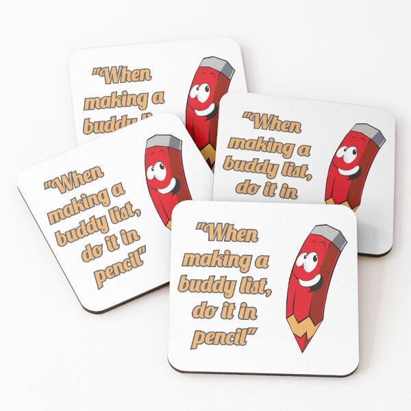 Item preview, When making a buddy list, do it in pencil - Color 03 designed and sold by SumarUp.
