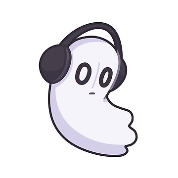 Nabstablook Headphone Ghost Sticker