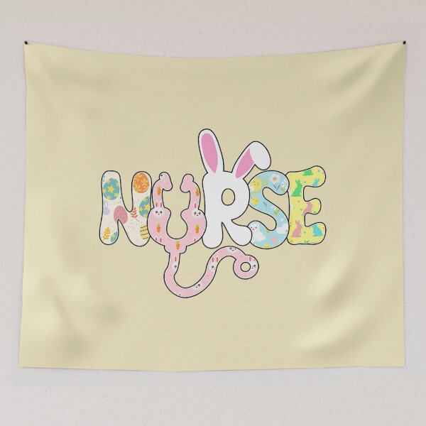 Item preview, Stethoscope Scrub Nurse Life Easter Day Cute Bunny With Eggs designed and sold by blackcowgirls.