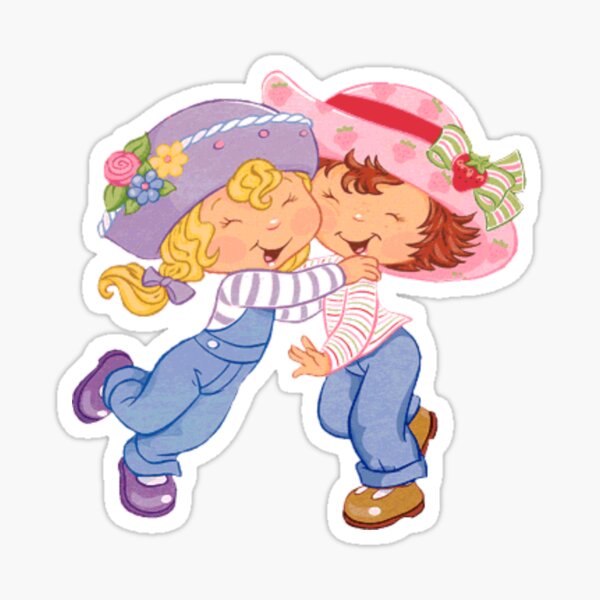 strawberry shortcake and angel cake Sticker