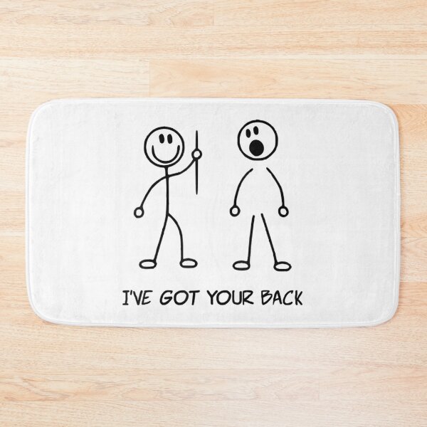 Item preview, I Got Your Back Stick Figure Printed Unisex designed and sold by blackcowgirls.