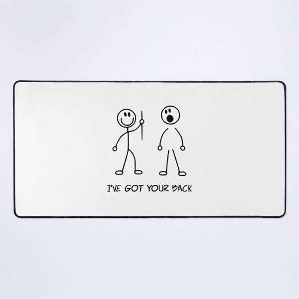 Item preview, I Got Your Back Stick Figure Printed Unisex designed and sold by blackcowgirls.