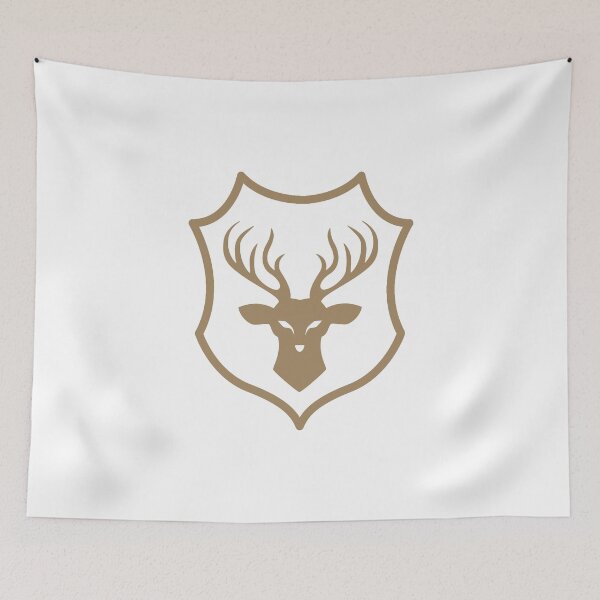 Item preview, Stag Emblem Silhouette designed and sold by lerdoberdo.